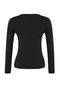 TRENDYOLMİLLA Black Stitching Detailed Scuba Material Sports Knitting Top/Blouse - Image 6