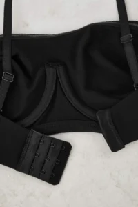 TRENDYOLMİLLA Black Micro Wireless Strapless Knitting Bra - Image 5