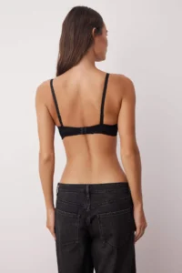 TRENDYOLMİLLA Black-Green 2 Sets Paket Cotton Ribbed underwire Covered Sleeveless Strapless Knitting Bra - Image 3