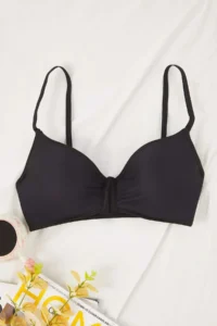 TRENDYOLMİLLA Black Micro Covered T-Shirt Bra Knitting Bra - Image 8