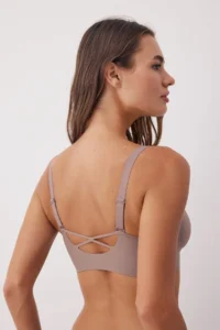 TRENDYOLMİLLA Mink Seamless Laser Cutting Invisible/Ghost Without underwire Covered bralette Knitting Bra - Image 5