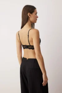 TRENDYOLMİLLA Black-White 2 Sets Lace Wireless Bustier Knitting Bra - Image 10