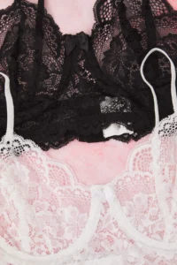 TRENDYOLMİLLA Black-White 2 Sets Lace Wireless Bustier Knitting Bra - Image 13