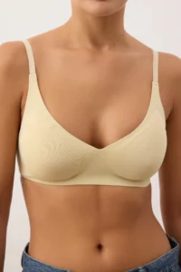 TRENDYOLMİLLA Nude Ghost Seamless/Laser Cutting Without underwire Covered Micro bralette Knitting Bra - Image 3