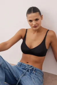 TRENDYOLMİLLA Black Ghost Seamless/Laser Cutting Without underwire Covered Micro bralette Knitting Bra - Image 2