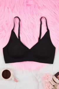 TRENDYOLMİLLA Black Ghost Seamless/Laser Cutting Without underwire Covered Micro bralette Knitting Bra - Image 7