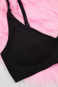 TRENDYOLMİLLA Black Ghost Seamless/Laser Cutting Without underwire Covered Micro bralette Knitting Bra - Image 8