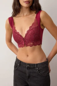 TRENDYOLMİLLA Cherry Agrafli Micro Covered Bustier Bra - Image 3