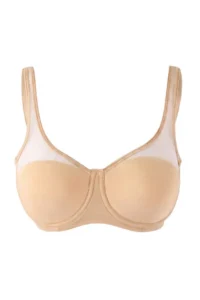 TRENDYOLMİLLA Nude Tulle Detailed underwire Covered T-Shirt Bra Knitting Bra - Image 2
