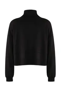TRENDYOLMİLLA Black Zippered Sports Knitting Sweatshirt - Image 6