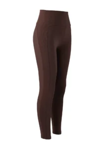 TRENDYOLMİLLA Brown Ribbed Material Detailed Thinner Look Full Size Knitting Sports Leggings - Image 8