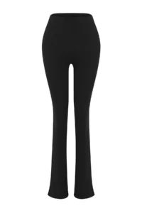 TRENDYOLMİLLA Black Flare/flared leg Yoga Knitting Sports Leggings - Image 7