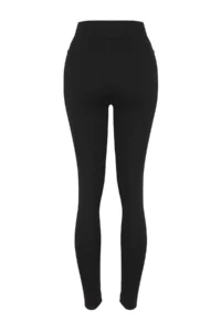 TRENDYOLMİLLA Black Pocket Detail Knitting Sports Leggings - Image 9