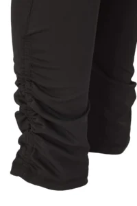 TRENDYOLMİLLA Black Shirring and Reflector Print Detailed Knitting Sports Leggings - Image 7