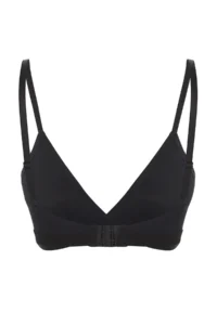 TRENDYOLMİLLA Black Micro Rope Sleeveless Without underwire Wireless Triangle Knitting Bra - Image 9