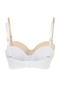 TRENDYOLMİLLA White-Nude 2 Sets Package Rope Sleeveless without filling Entire Container Strapless Knitting Bra - Image 9