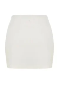 TRENDYOLMİLLA Ecru Reflector Printed 2 Layer OF shorts with pocket Tennis Knitting Sports Shorts Skirt - Image 7