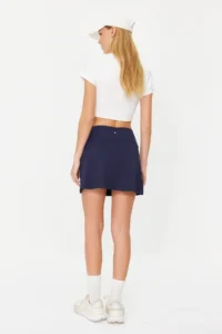 TRENDYOLMİLLA Dark Navy Reflective Printed 2 Layer OF shorts with pocket Tennis Knitting Sports Shorts Skirt - Image 6