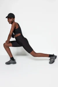TRENDYOLMİLLA Black Shaping Knitting Sports Biker/Short Leggings - Image 5