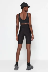 TRENDYOLMİLLA Black Shaping Knitting Sports Biker/Short Leggings - Image 7