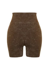TRENDYOLMİLLA Brown seamless/Seamless Washable Knitting Sports Shorts/Short Leggings - Image 9