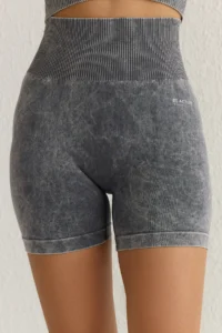 TRENDYOLMİLLA Anthracite seamless/Seamless Washable Knitting Sports Shorts/Short Leggings - Image 4