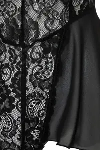 TRENDYOLMİLLA Black Lace Bacak Banded Rope Sleeveless snaps Knitting Bodysuit .D.00001 - Image 8
