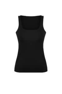 TRENDYOLMİLLA Black Shaping 2 Layer Padded Sports Bra Square Neck Knitting Sports Top/Blouse - Image 7