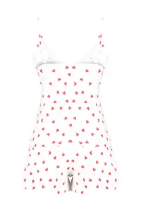 TRENDYOLMİLLA White 100% Cotton Kalpli Lace Rope Sleeveless OF shorts Knitting Pajama Set - Image 8