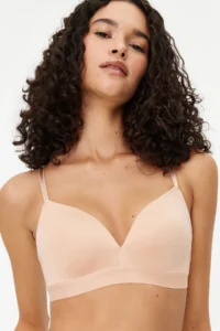 TRENDYOLMİLLA Nude Micro Rope Sleeveless without filling Without underwire Covered bralette Knitting Bra - Image 2