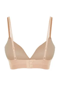 TRENDYOLMİLLA Nude Micro Rope Sleeveless without filling Without underwire Covered bralette Knitting Bra - Image 9