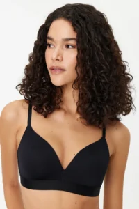 TRENDYOLMİLLA Black Micro Rope Sleeveless without filling Without underwire Covered bralette Knitting Bra - Image 2