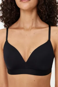 TRENDYOLMİLLA Black Micro Rope Sleeveless without filling Without underwire Covered bralette Knitting Bra - Image 5