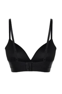 TRENDYOLMİLLA Black Micro Rope Sleeveless without filling Without underwire Covered bralette Knitting Bra - Image 9