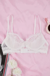 TRENDYOLMİLLA White Lace Rope Sleeveless Demi without filling Covered balconette Knitting Bra - Image 7