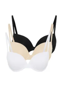 TRENDYOLMİLLA Black-White-Nude 3 Sets Paket Micro Rope Sleeveless without filling Sabit Covered Knitting Bra - Image 8