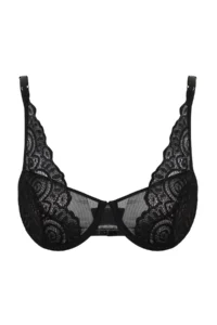 TRENDYOLMİLLA Black Lace Tulle Detailed Rope Sleeveless Wireless T-Shirt Bra Knitting Bra - Image 8