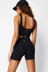 TRENDYOLMİLLA Black Brushed Soft Material Drink Waist Pocket Detail Knitting Sports Shorts/Short Leggings