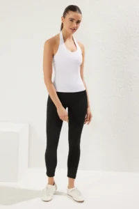 TRENDYOLMİLLA White Soft Brushed Material Barbell 2-Layer With Pad Inside Sports Bra Knitting Sports Top/Blouse - Image 2