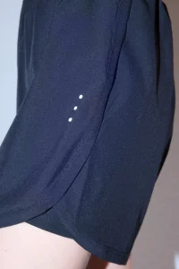 TRENDYOLMİLLA Black Reflector Print Detailed 2 Layer Inside OF shorts Knitting Sports Shorts - Image 5