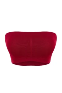 TRENDYOLMİLLA Stone-Burgundy 2 Sets seamless Without underwire Covered Bandeau Knitting Bra - Image 9