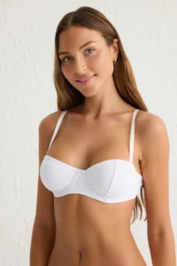 TRENDYOLMİLLA Black-White 2 Sets Paket Micro Wireless Sleeveless balconette Knitting Bra - Image 5