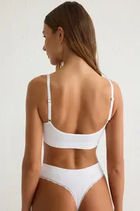 TRENDYOLMİLLA Black-White 2 Sets seamless Lace Detailed Wireless Sleeveless bralette Bra - Image 8