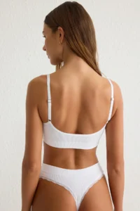 TRENDYOLMİLLA Black-White 2 Sets seamless Lace Detailed Wireless Sleeveless bralette Bra - Image 8