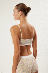 TRENDYOLMİLLA Multicolored 2 Sets Paket Cotton Floral Without underwire Wireless Sleeveless bralette Knitting Bra - Image 9