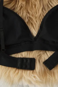 TRENDYOLMİLLA Black seamless/Seamless Without underwire Covered Triangle Sleeveless Knitting Bra - Image 9