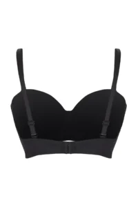 TRENDYOLMİLLA Black Micro Whole Container Strapless Sleeveless Knitting Bra - Image 8