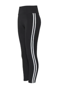 TRENDYOLMİLLA Black White Stripe Detailed Full Size Shaping Knitting Sports Leggings - Image 6