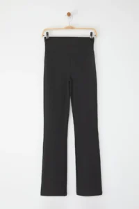 TRENDYOLMİLLA Black Tam Size Straight Cut Shaping Diver Knitting Sports Leggings - Image 7