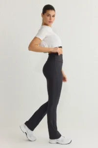 TRENDYOLMİLLA Anthracite Tam Size Straight Cut Shaping Diver Knitting Sports Leggings
